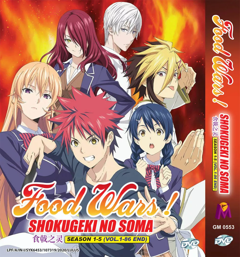 ANIME FOOD WARS! SHOKUGEKI NO SOMA SEA 1-5 VOL.1-86 END DVD ENG DUB + FREE  ANIME