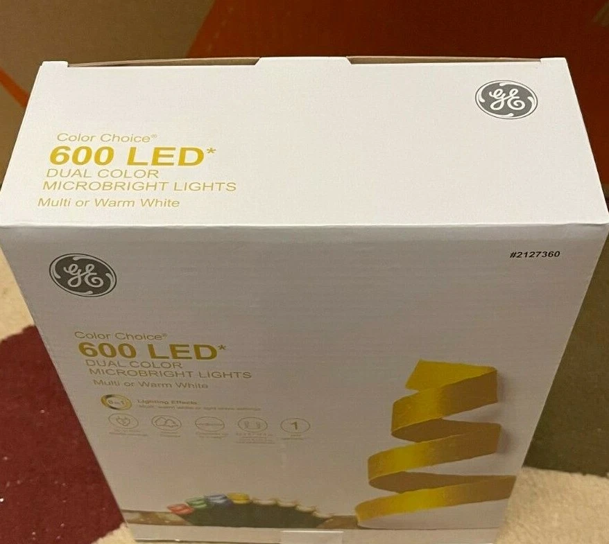GE Color Choice 600-Ct 124 ft Color Changing MicroBright LED Light 8 Function - Image 3 of 4