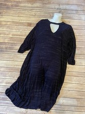 SCARLETT BLUE LONG SLEEVE DRESS Cute Out Neckline  Shift SZ 2X