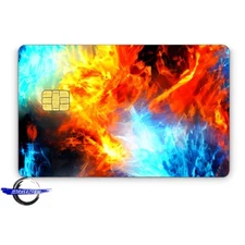 Credit Card Skin Sticker Vinyl Decal Fire & ICE