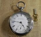 Large Antique 1885 American 18size Elgin Key Wind Pocket Watch  Runs Good L@@K!