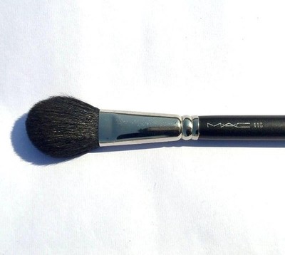 MAC   116 Blush Cheek color powder Brush for makeup face FULL SIZE new