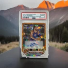 Jalen Brunson 2023-24 Topps Chrome Sapphire Orange Autograph /25 PSA 10 Knicks