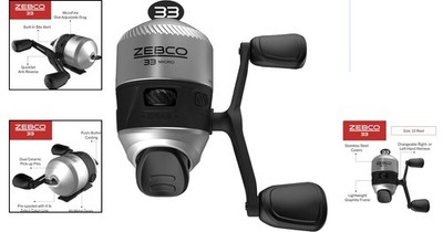 Zebco 33 Micro Spincast Fishing Reel Size 10 Reel Right-Handed Or