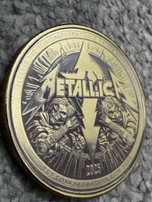 Metallica Laser Etched Coin Engraved Music Collectible Keepsake
