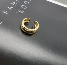 Gold Faux Cuff Ring, Size 6