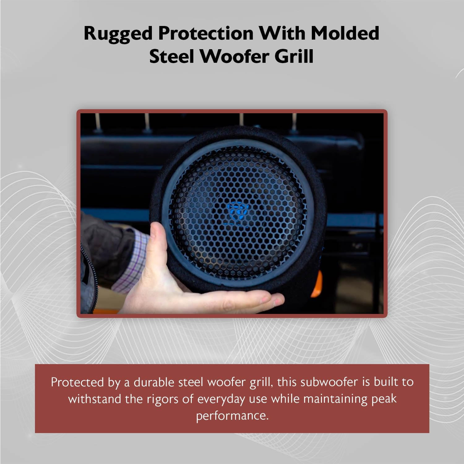 RTB65A 6.5" Powered Subwoofer Bass Tube, 300W Peak, Deep Bass, Built-In Amp, MP3