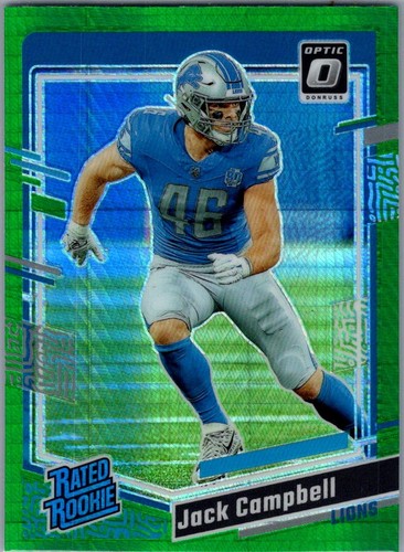 2023 Donruss Optic - Rated Rookie Jack Campbell #235 Green Hyper Prizm (RC)