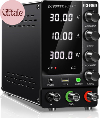 DC Power Supply Variable 30V 10A, Adjustable Switching Regulated DC Bench Power