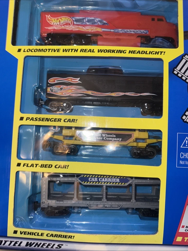 Rare Hotwheels Deluxe Train Set New Never Opened! - Image 3 of 4