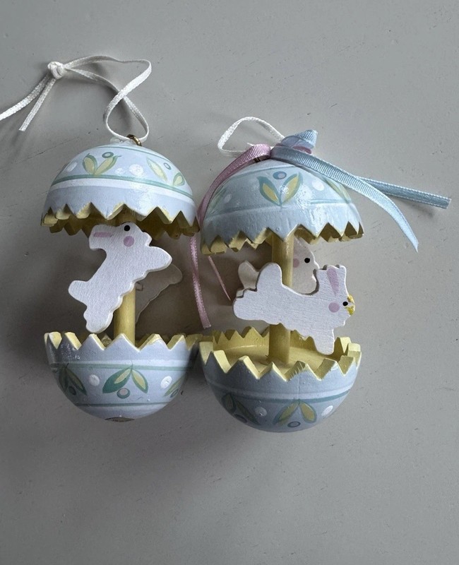 Easter Egg Carousel Ornaments 