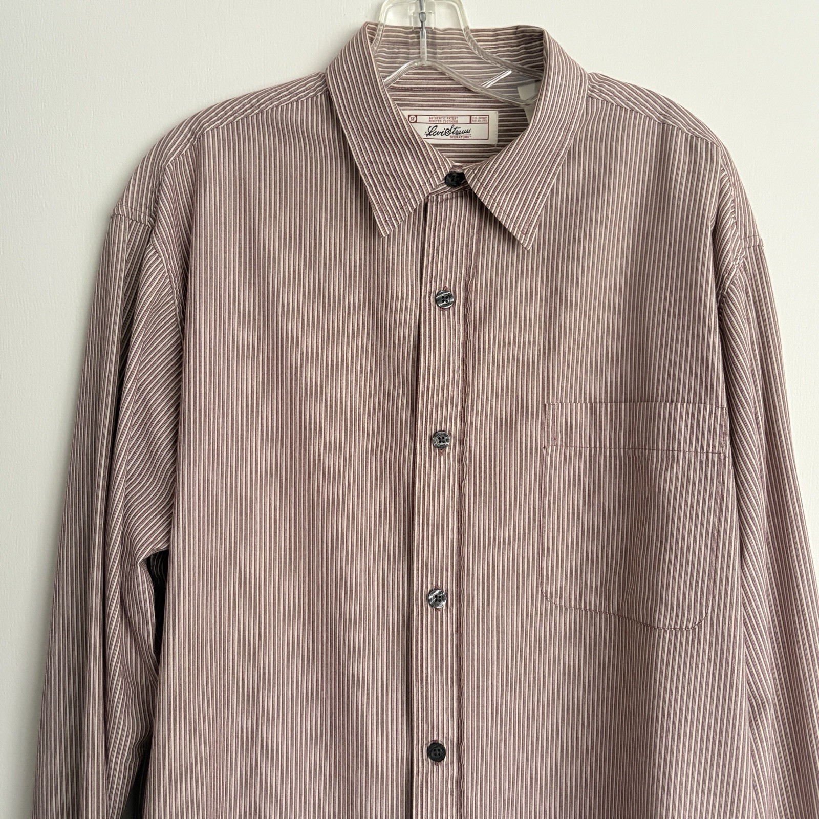 Levi Strauss Authentic Button Dn Long Sleeve Shir… - image 7