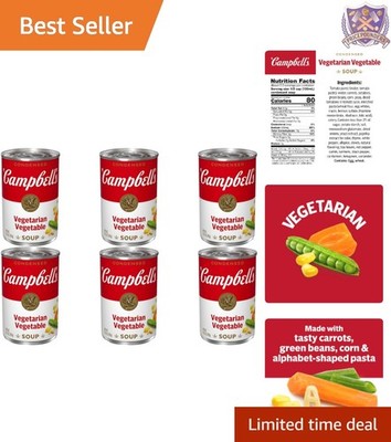 Vegetarian Vegetable Soup Condensed 10.5oz Cans Pack of 6 No High Fructose Co...