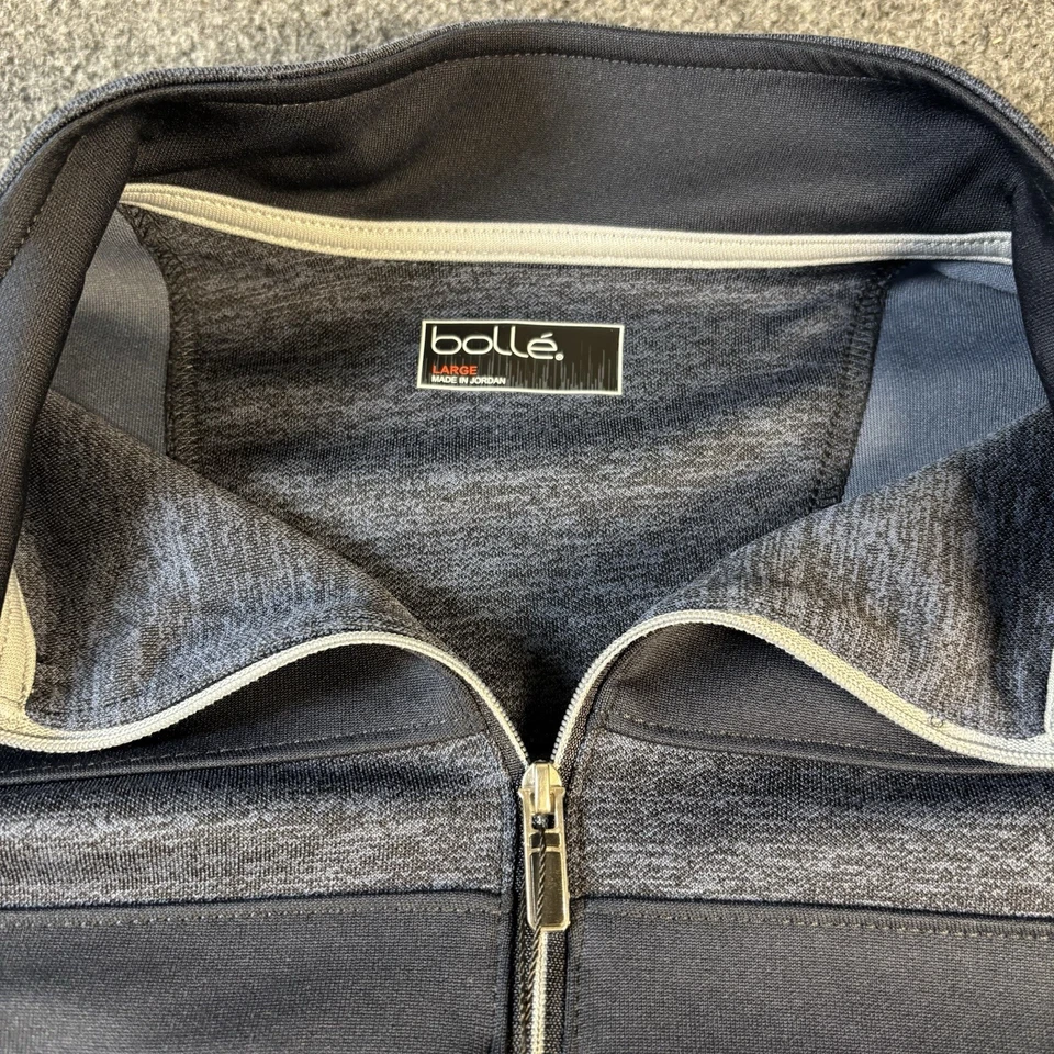 Pullover Bollé Para Hombre Gris Grande 1/4 Cremallera Rendimiento Golf Tenis Nuevo Con Etiquetas Foto 2 de 4