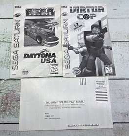 Sega Saturn 3 Free Games Bundle Sleeve - NOT FOR RESALE - Promo Pack 1996