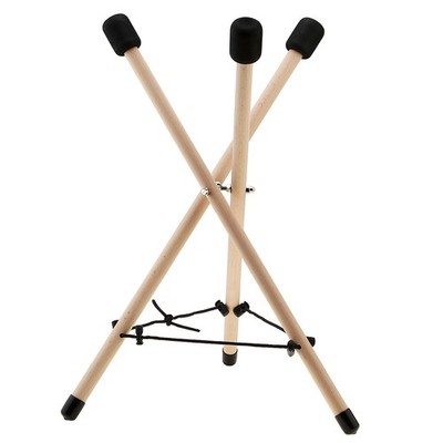 Handpan Stand, Tongue Drum Bracket Solid Wood Adjustable Tripod Structure Holder