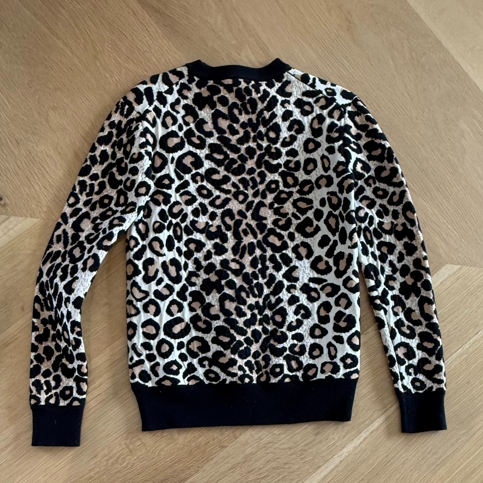 Celine Leopard Sweater, Size S - image 3