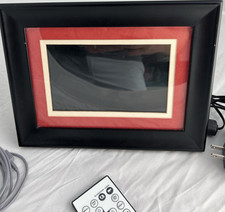 HP df780a2 7" LCD Digital Picture Frame Black Remote USB SD/MMC 128MB