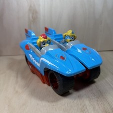 Paw Patrol Mighty Pups Twins Tuck  Ella w/Lights Sounds Split Vehicle See Desc