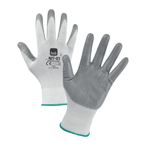 Guanto a filo continuo calibro 13 in poliestere / nitrile - 16 NBR CRINKLE