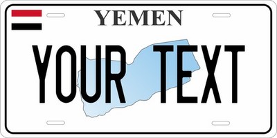 Yemen Map Middle East Africa License Plate Car Bike Motorcycle Custom