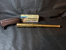Zhumell Spyglass Telescope 25X30 Bronze Finish - Tested / Box  Case Included