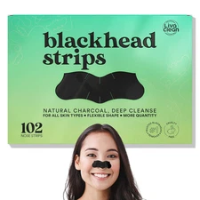 (102 Strips Charcoal Blackhead Remover Pore Strips for Face Nose Pores, Black...