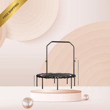 45"/48" Foldable Rebounder Trampoline for Adults 440lb with Handle