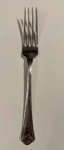 Wallace Carmel Sterling Silver Dinner Fork 7.5" Hammered Pattern Pat 1912 54g