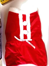 Santa Dog Coat Size Medium