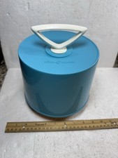 Vintage 1960s Disk-Go Blue Plastic 45 RPM Record Case