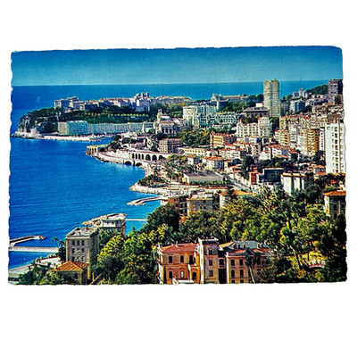 Postcard Reflets de la Cote D'azur Principaute de Monaco Panoramic