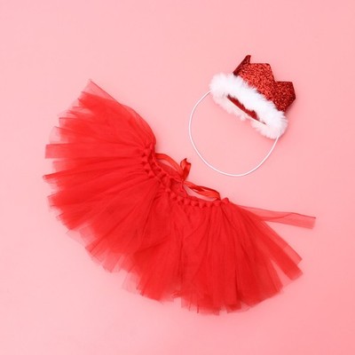 2 Stück Pet Party Mesh Skir Haustier Kleidung Hundekleid Haustierzubehör