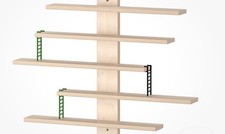 Ikea LUSTIGT Wall Shelf, Wooden, 37x37 cm (14 5/8x14 5/8")