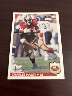 1992 Fleer - Charles Haley #377 San Francisco 49ers James Madison Dukes