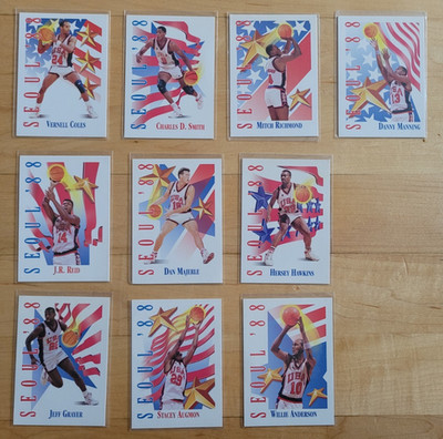 1991-92 SkyBox Team USA Seoul  88 Complete 10 Card Set #547-556 USA Basketball