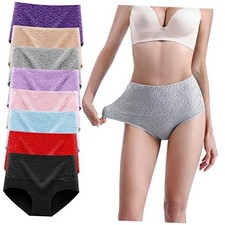 Women's Underwear Cotton Tummy Control High 3X-Large Multi - B01 - 8 Pack