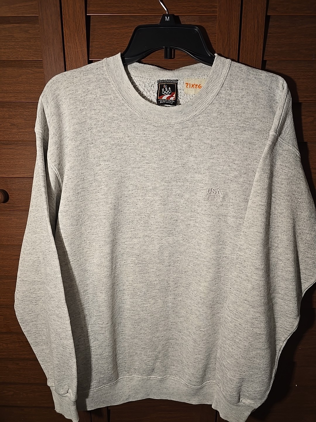 Vintage 90’s JC Penney USA Olympics Gray Crewneck Sweatshirt Men’s Size Large