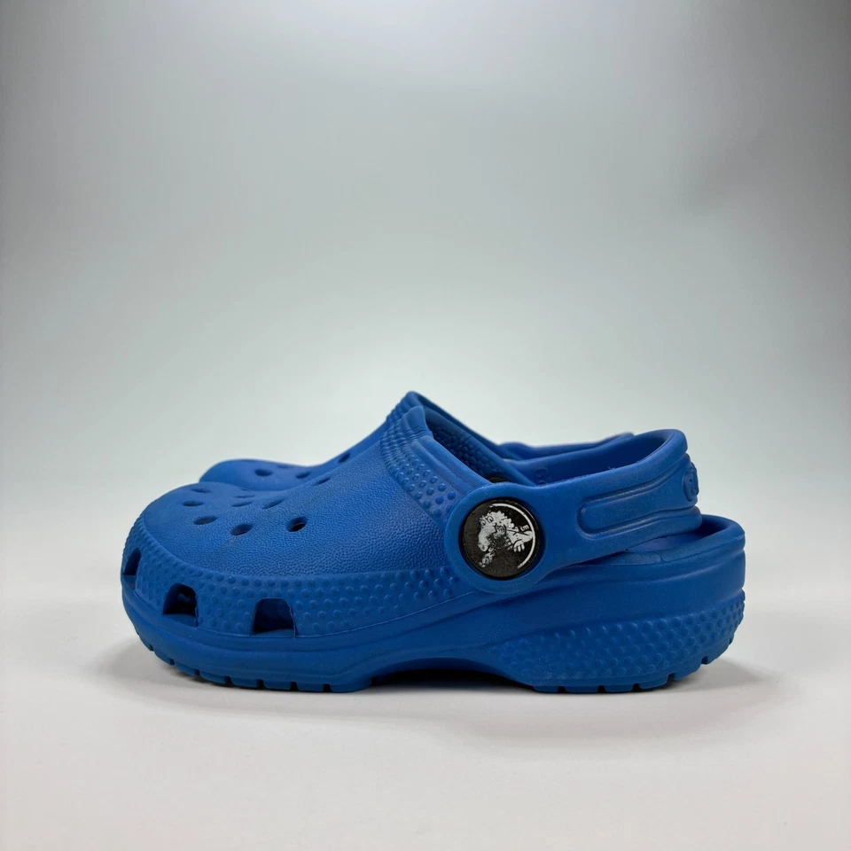 Zuecos Crocs Clásicos Azul Cómodos Zapatos sin Cordones Ligeros Juveniles Talla 6 Foto 4 de 4
