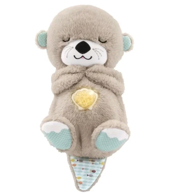 Fisher-Price - Ma Loutre Câlins Bonne Nuit - Peluche Veilleuse Bébé Musicale ... - Photo 2/3