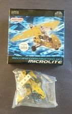 Meccano rare microlite construction set, new and unused in box with tools