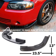 [SASA] Universal PU Front Lip Canards Style Body Kit Flippers Splitters