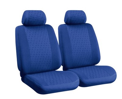 Coprisedili Anteriori Universali In Similpelle - Blu, Per Auto, Camper E Furgoni (Confezione 1+1) - 2