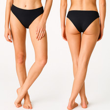 Mara Hoffman Zoe Bikini Bottoms XL Black NWT Sanitary Liner Intact 150