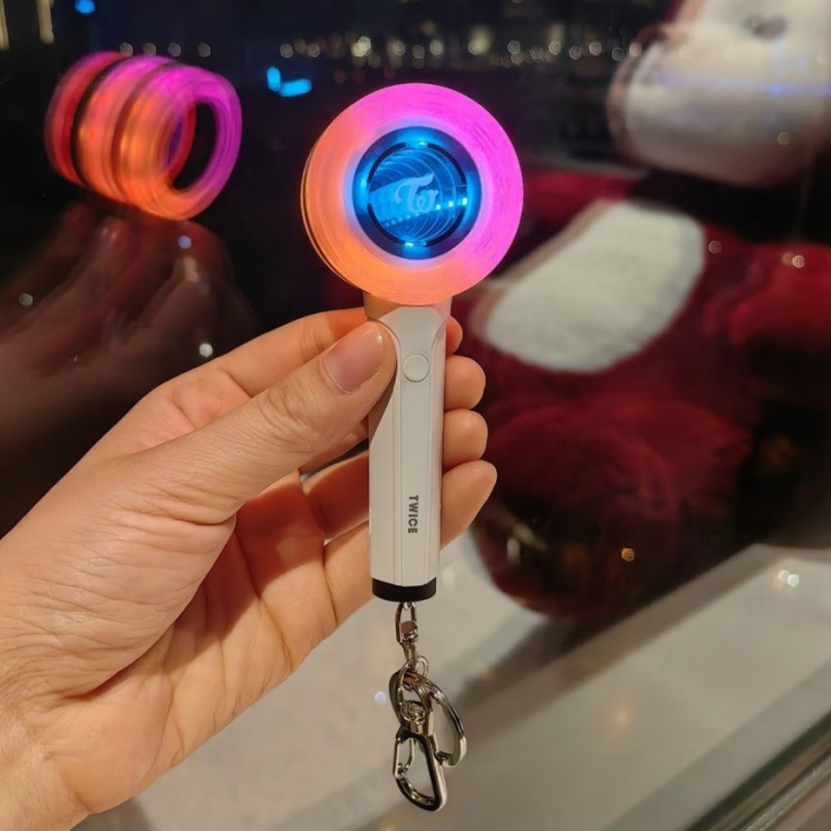 TWICE Official Candy Bong Keyring Mini Light Stick LED Keychain | eBay