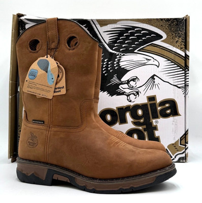 Georgia Boot GB00103 Men's NEW Logger-Style Work Boot Brown US Size 10 W