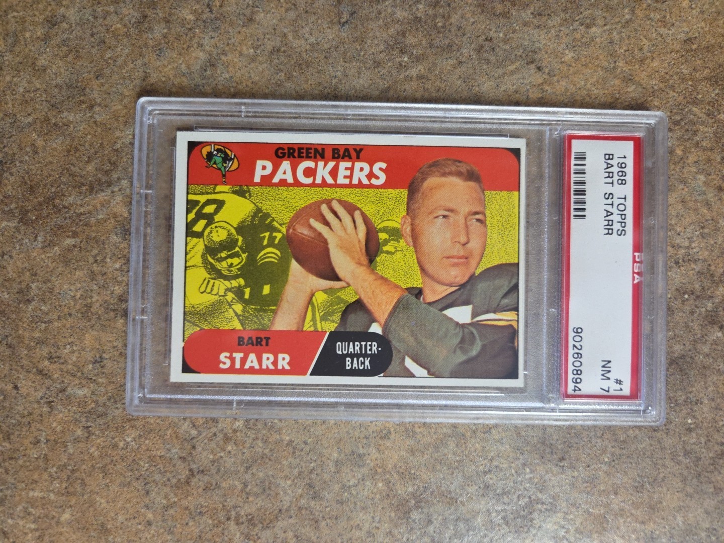1968 Topps - Bart Starr #1. PSA  7