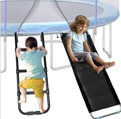 Universal Trampoline Ladder Slide Kit 3 Steps Wide Slide Ladder for Kids US