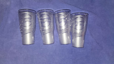 NEW Set of 4 Pepsi Cola Restaurant Cups Plastic Tumblers 20 Oz Clear Made In USA