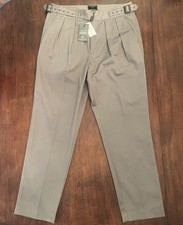 NWT Men s Todd Snyder Cotton Gurkha Trousers Medium Grey Size 33